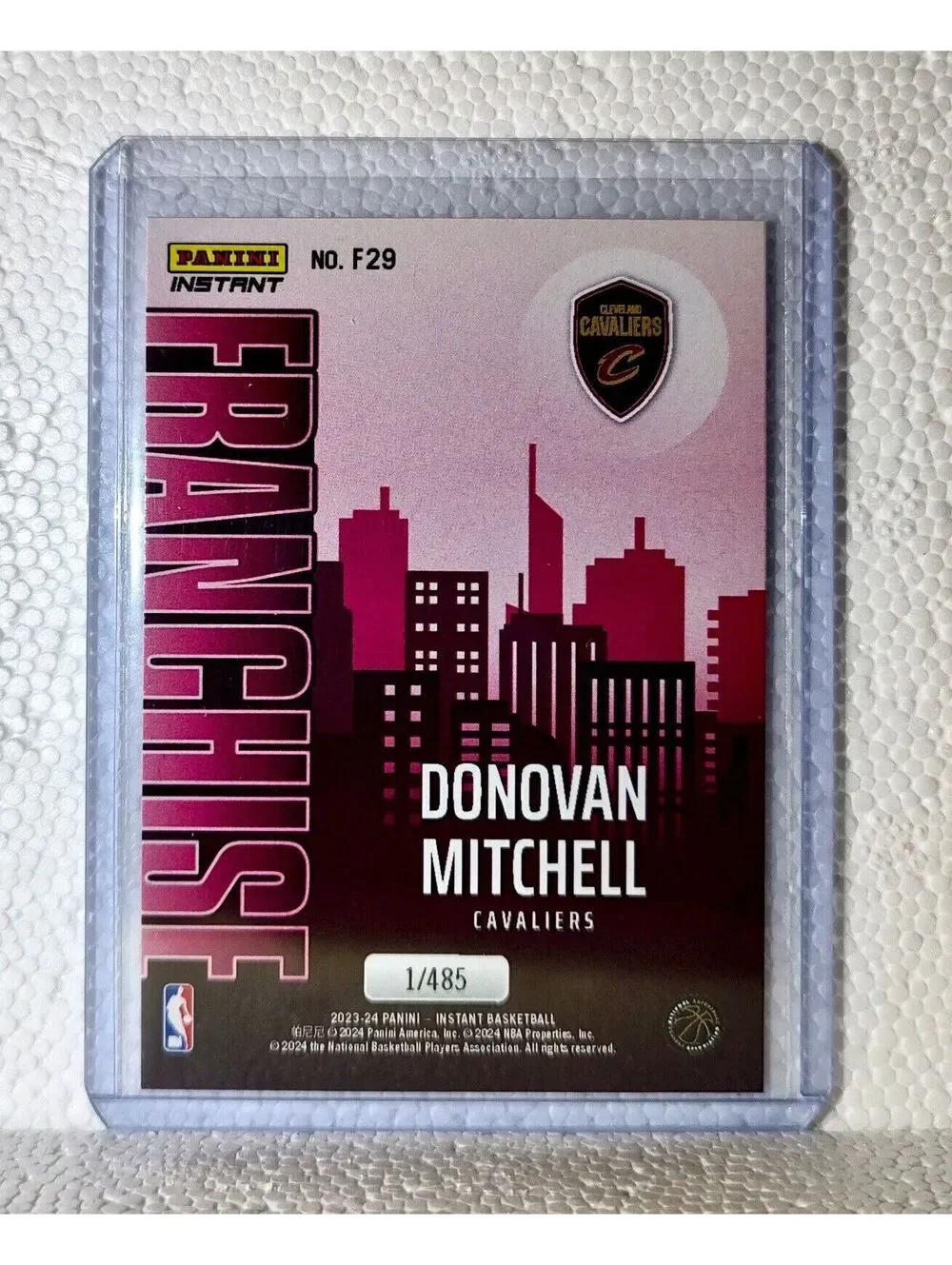 Donovan Mitchell 2023-24 NBA #29 Franchise Basketball Card Cavaliers 1/485